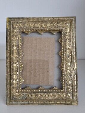 Two's Company Ornate Rectangular Gold Resin Frame